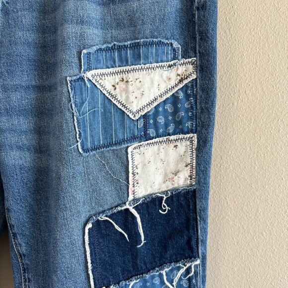 DRIFTWOOD Abbey Boyfriend Patchwork Jeans, 30 - Picture 4 of 10